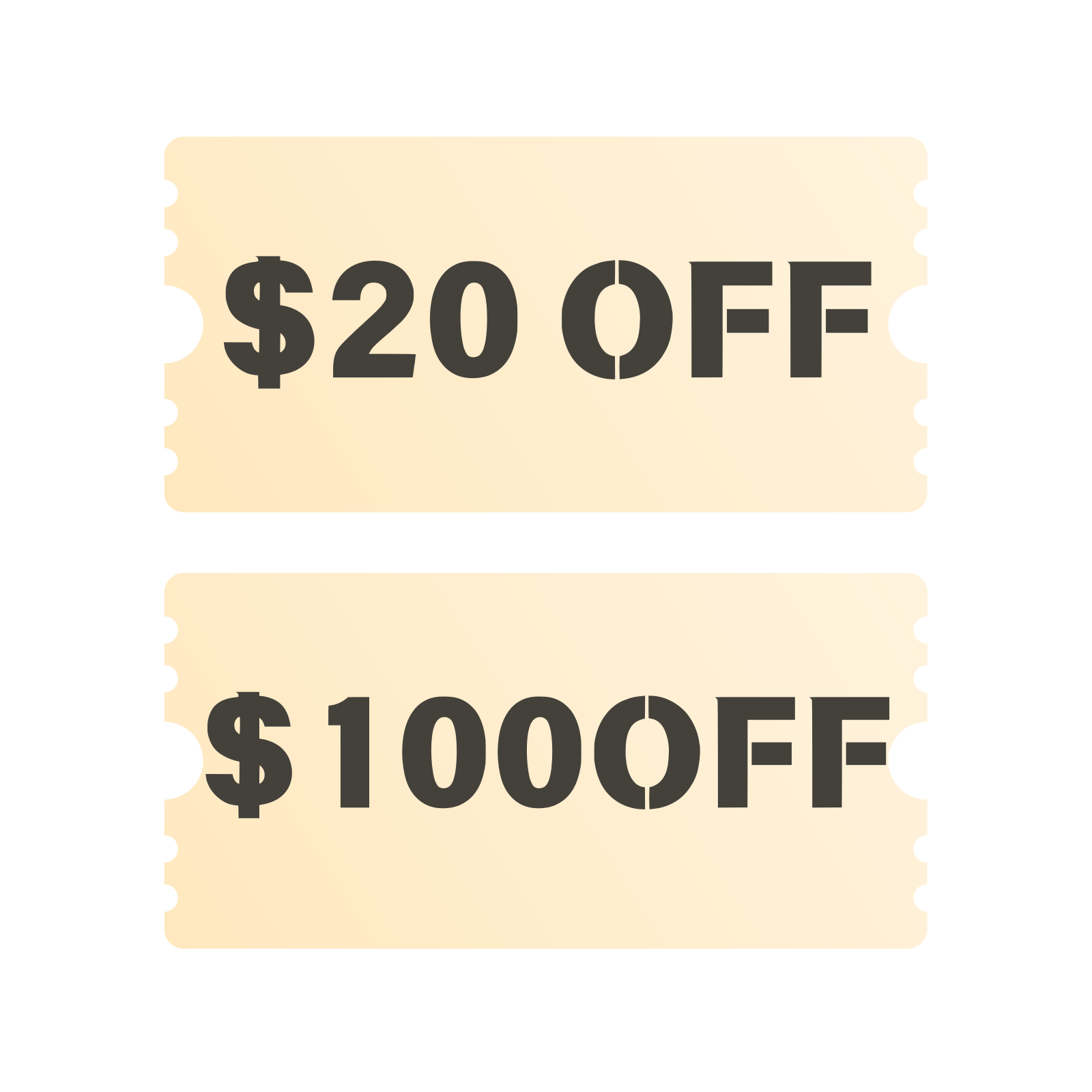 Black Friday Discounts Coupon Set