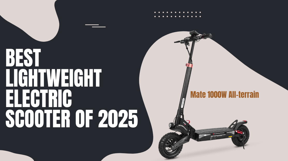 Mate 1000W All-terrain: Best Lightweight Electric Scooter of 2025