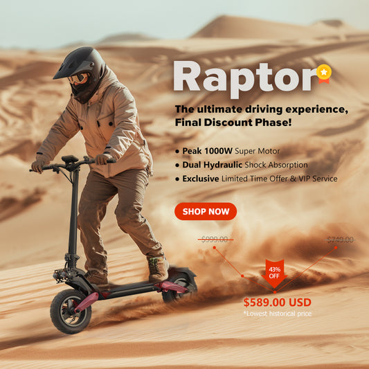 [Peak 1000W] Circooter Off Road Electric Scooter - Flash Sale