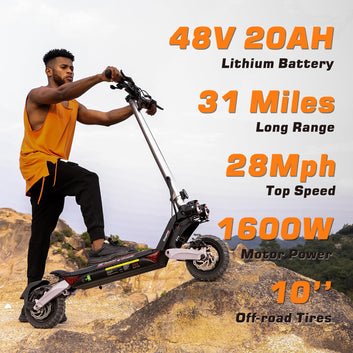 [1600W Dual Motor] Circooter Off Road Electric Scooter